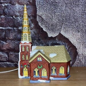Dickens of London CHURCH St. Edmunds Porcelain Christmas Village Replacement VTG